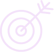 Icon target violeta